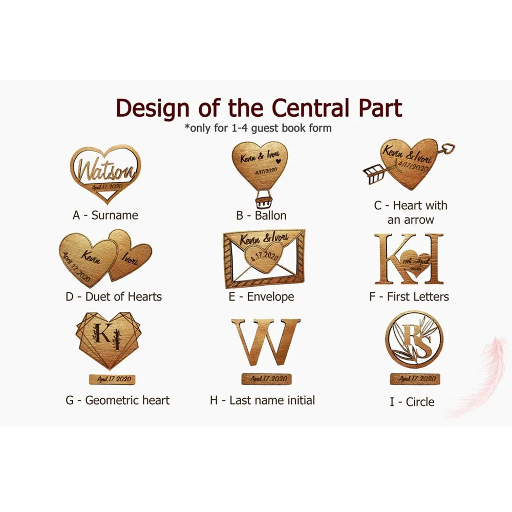 

Transparent Morden Hearts Wedding Guest Book Decoration Memory Guest Book Drop Box Signature 3D Guest Book Alternative Drop Box