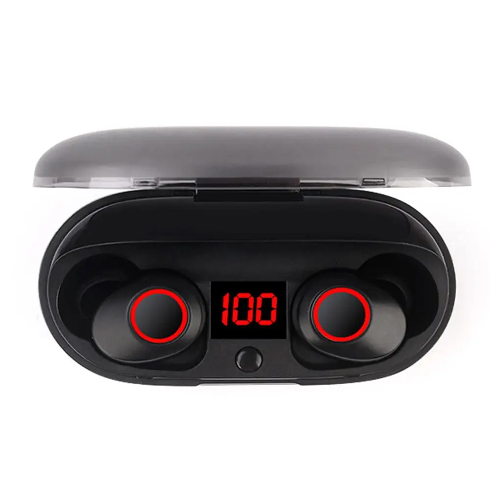 

kphrtek 1pc J29 Bluetooth 5.0 TWS Display Mini Wireless Ear buds Twins earphones With Battery Case Hands Free