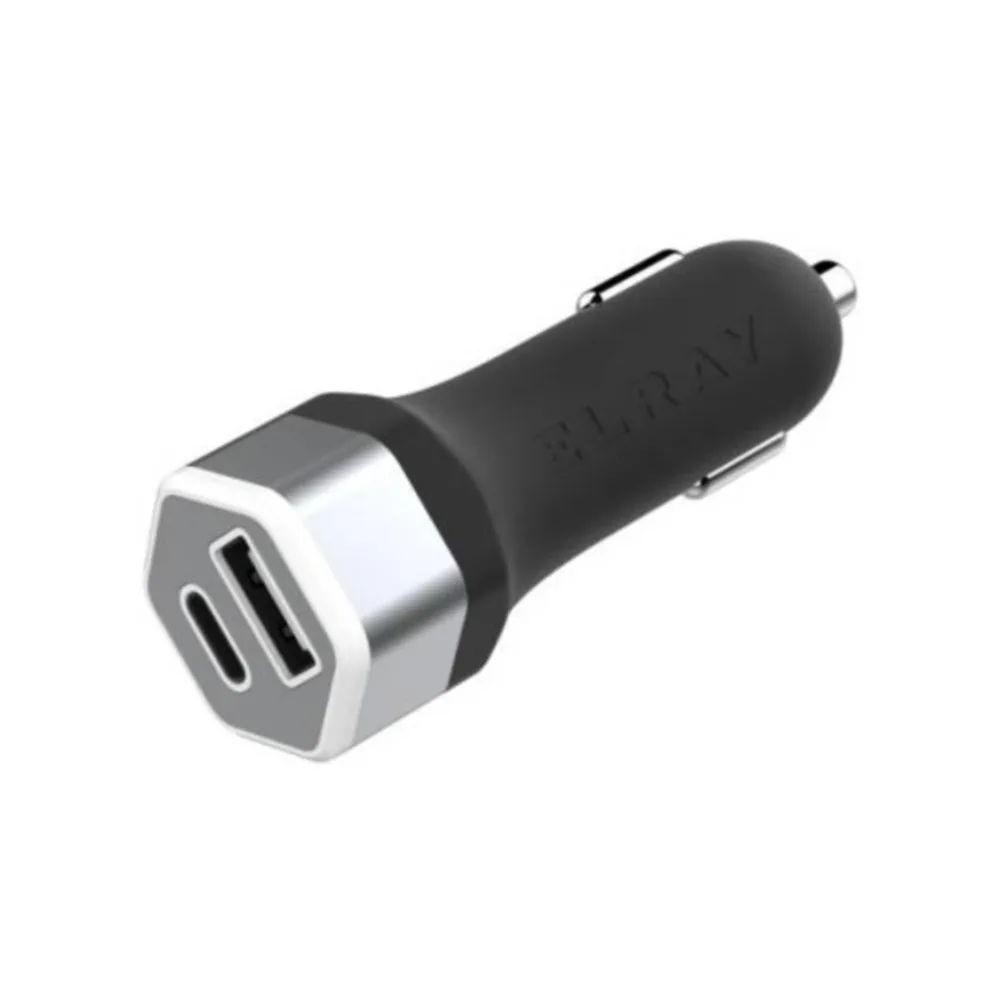 Автомобильное зарядное устройство Elray 1xUSB 1xType C 42 Вт с|Зарядные устройства для