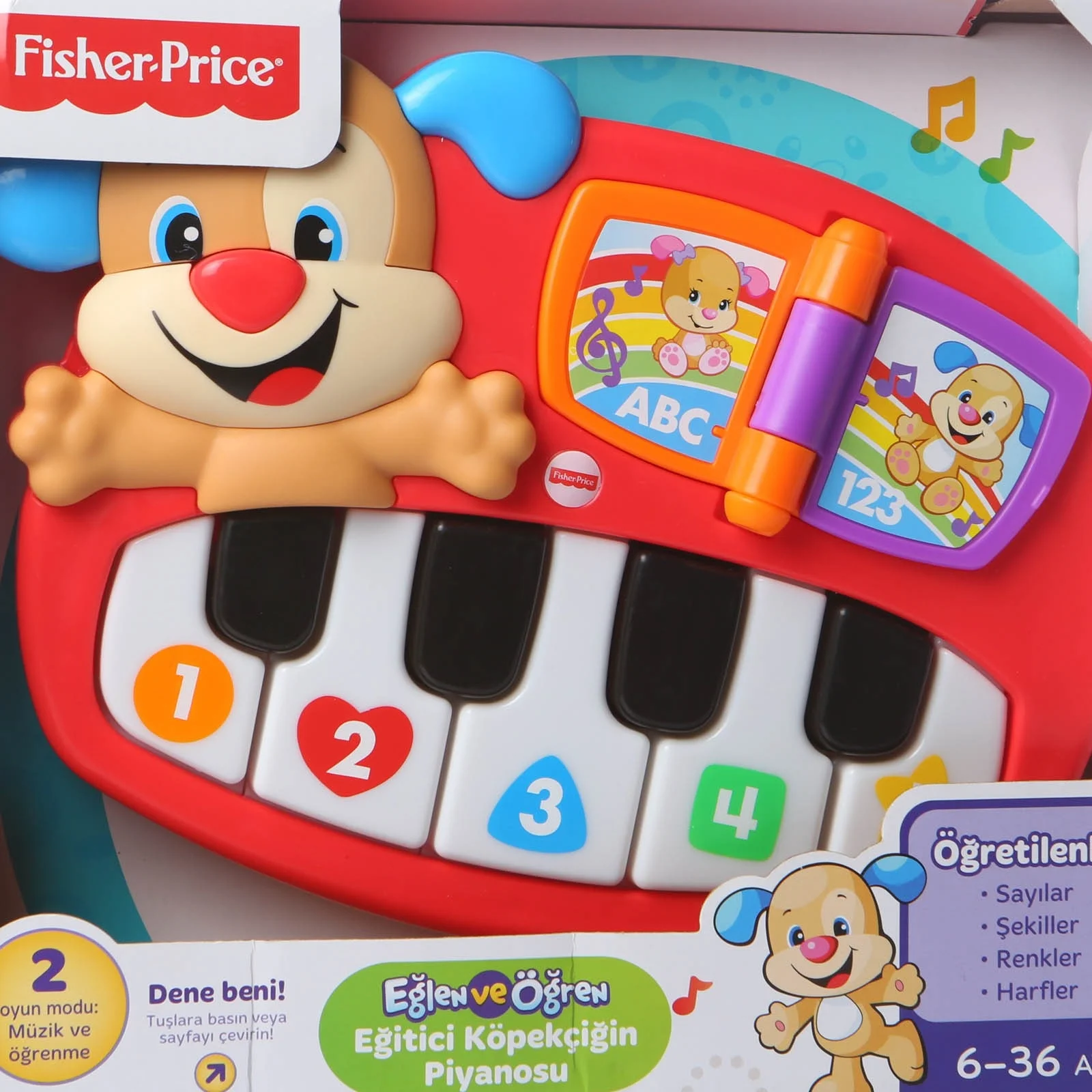 Ebebek Fisher Price обучающий щенок пианино-турецкий |