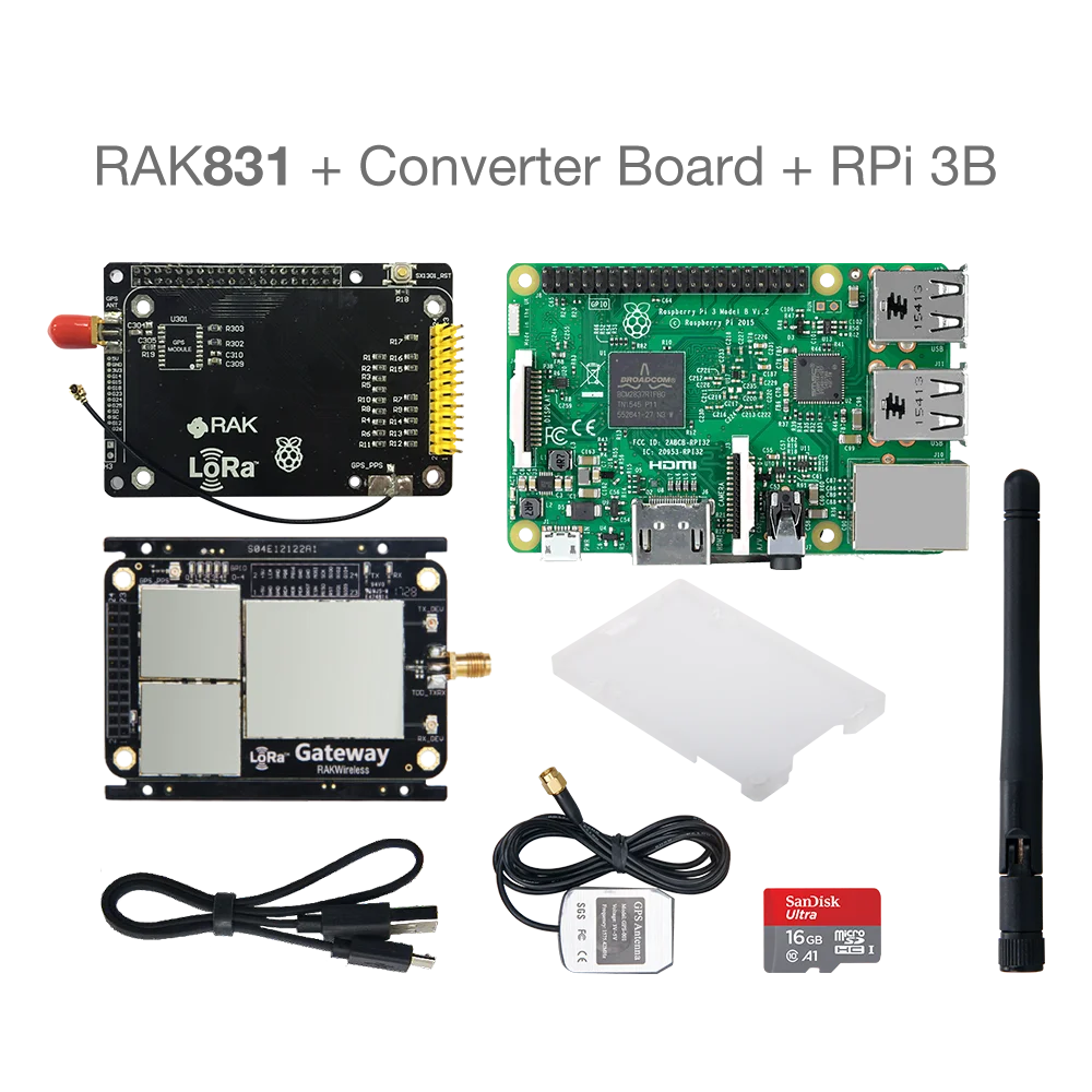Набор разработчиков RAK | RAK831 Raspberry Pi Wisknot LoRa SX1301 433/868/915 МГц RAKwireless|kit kits|kit starterkit d