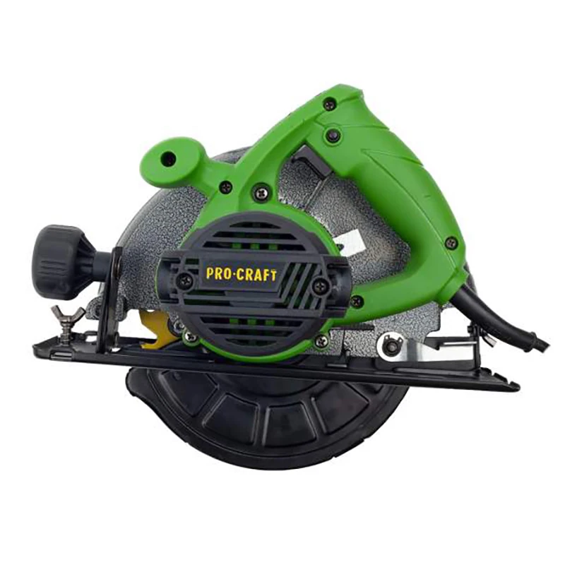 Пила циркулярная ProCraft KR2300 (мощность 2300 Вт диск Ø185 мм пропил 62 вес 4 0кг 2 диска в