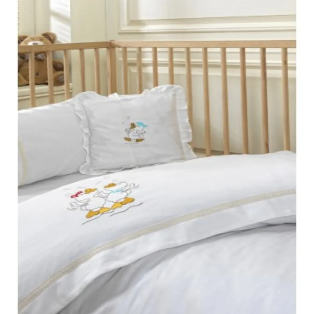 Duck Baby Duvet Cover Set White Cotton Easy to Iron Our uct is made of 100% Organic Cotton 83 wire threads in 1cm2