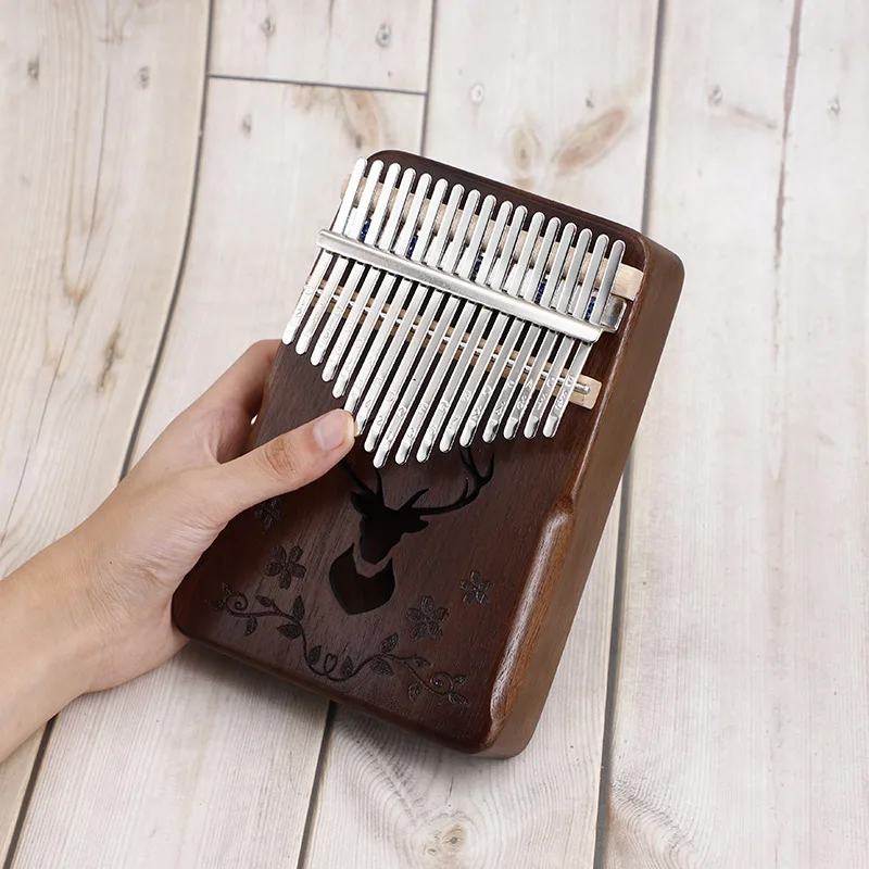 Деревянное акации пианино для большого пальца kalimba Одиночная доска портативное
