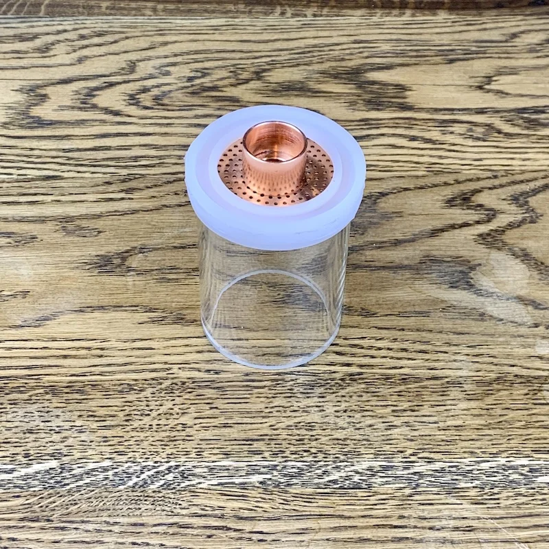 

2" Glass Bubble Plate section for distillation.