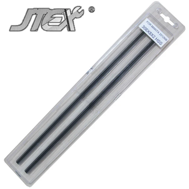 

JTEX 12" HSS Planer Blades 305 x 8 x 2mm for Makita 2012NB, 2012 Planer Woodworking tool 2PCS