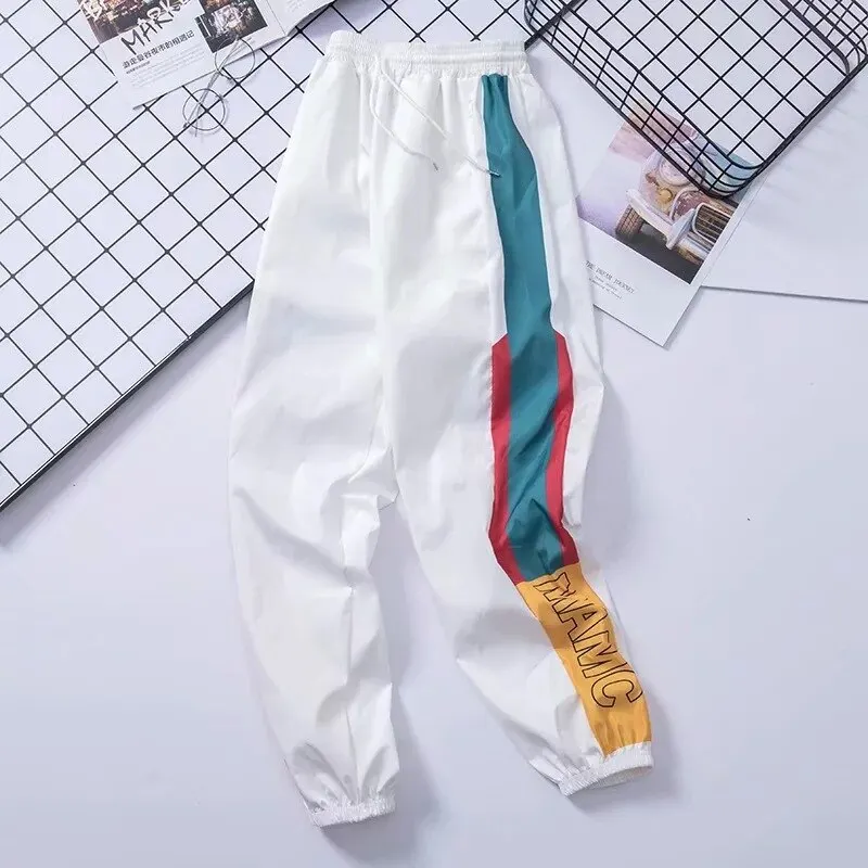 

Men's cargo pants fashion Hip Hop Sweatpants pants Trendy Streetwear solid Sweatpants Pantalones casual Techwear