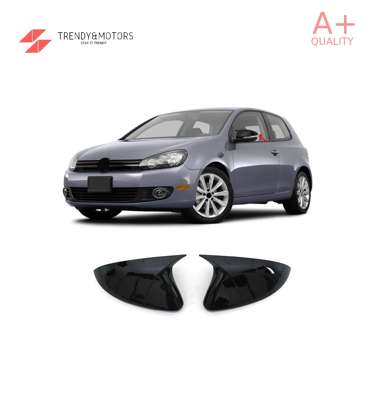 2 шт. зеркальные чехлы для VW Golf 6 2008 2012|Зеркала и крышки| |