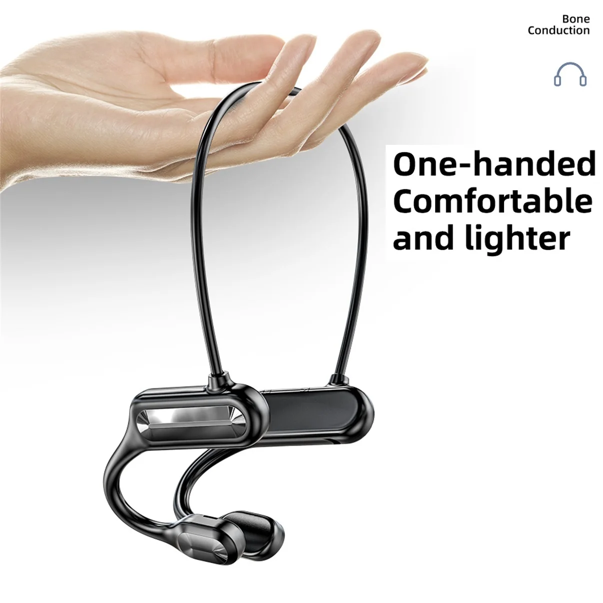 

TWS Bone Conduction Headphones Wireless Stereo Sports Headset Bluetooth-Compatible Earphone Hands-free With Mic For Running