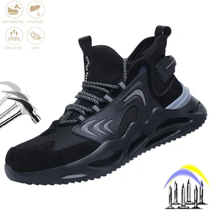 Man Work Safety Shoes Anti-puncture Working Sneakers Male Steel Toe Work Boots Men Sneaker Lightweight Indestructible Sport Shoe