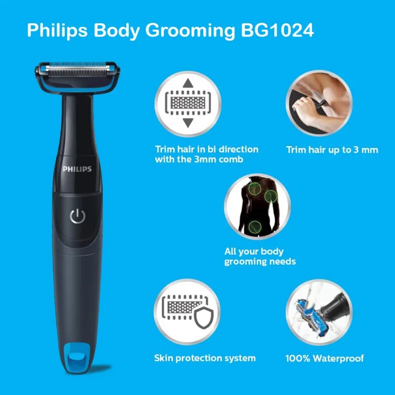 Оригинальная Бритва Philips BG1024/15 для мужчин перезаряжаемая ухода за телом