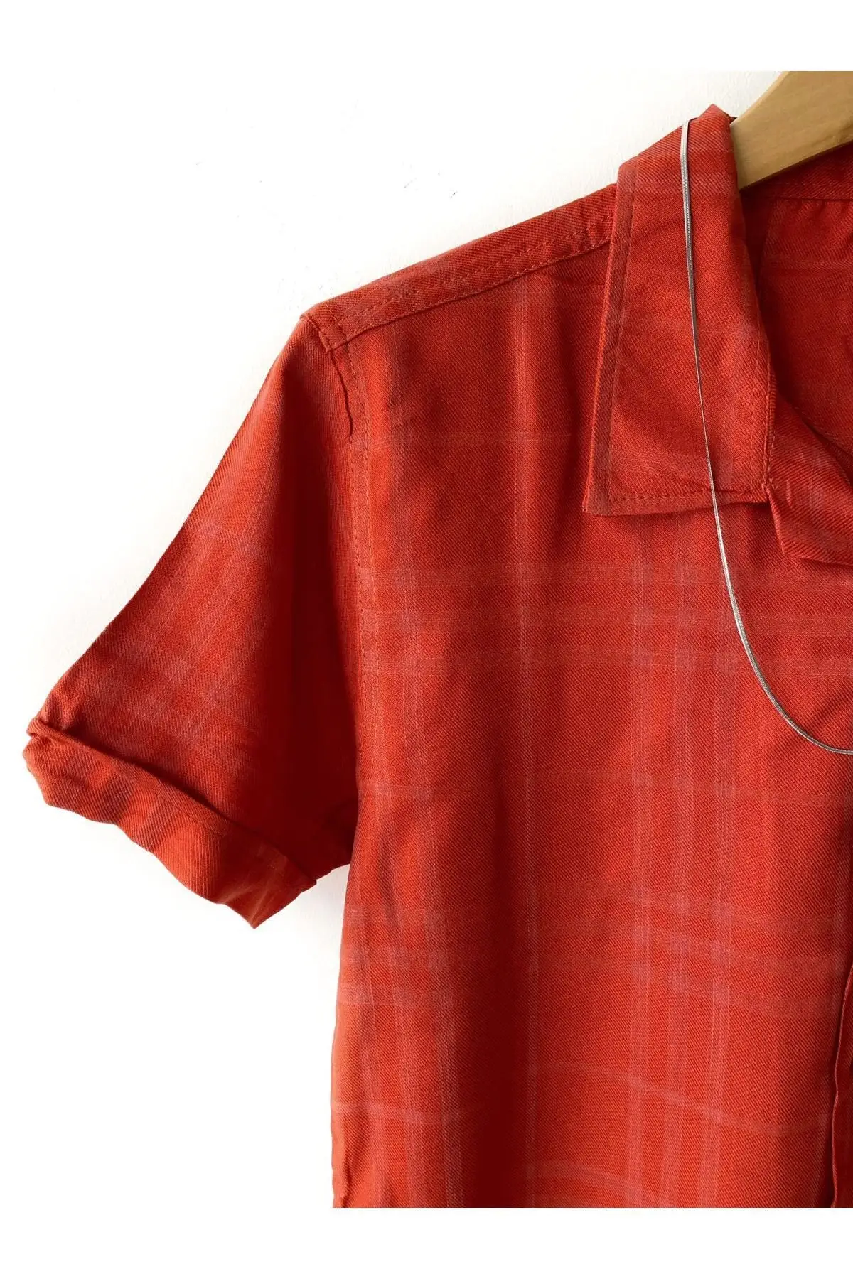 

Men's Oversize Short Sleeved Summer Viscose Fabric Shirt