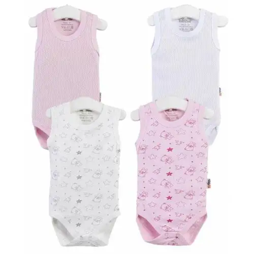 

4 Piece Boy Girl Bodysuit Set