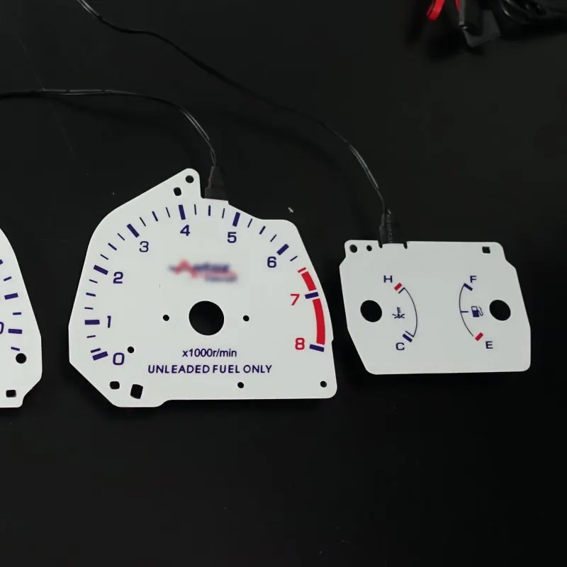 DASH EL Glow Gauge для CRX 1990 1991 руководство по версии США обратное свечение белого лица