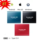 Внешний жесткий диск SSD, портативный внешний жесткий диск 1 ТБ, 2 ТБ 8 ТБ, мобильный жесткий диск HD Externo USB 3,1, накопитель, Твердотельный накопитель для ноутбука и настольного компьютера