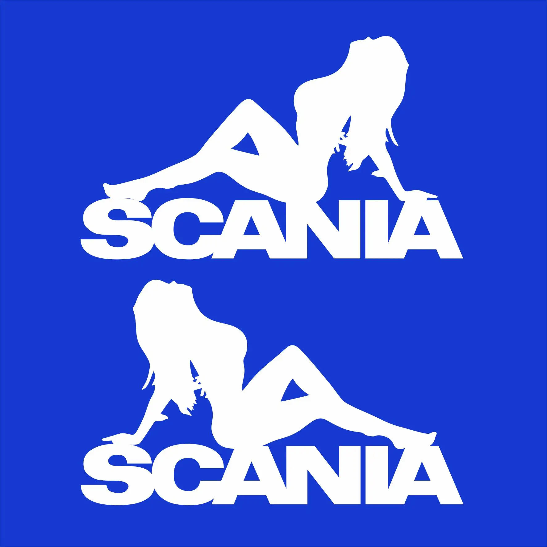 Наклейки на авто SCANIA с ангелом-хранителем. В комплекте 2 шт. автомобиль Скания