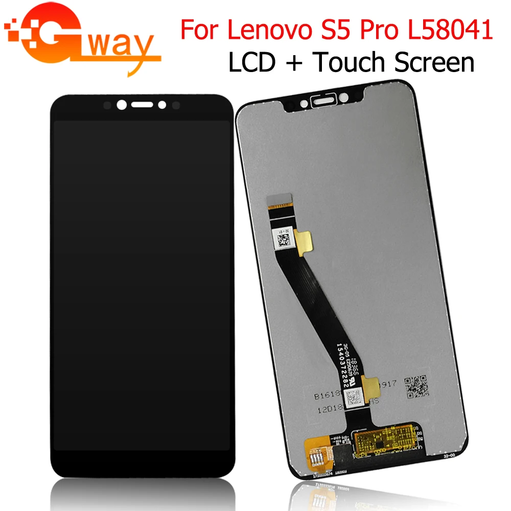 

Original Lenovo S5 Pro LCD Display Touch Screen Digitizer Assembly lcd Sensor For Lenovo S5 Pro L58041 S5pro GT L58091 Pantalla