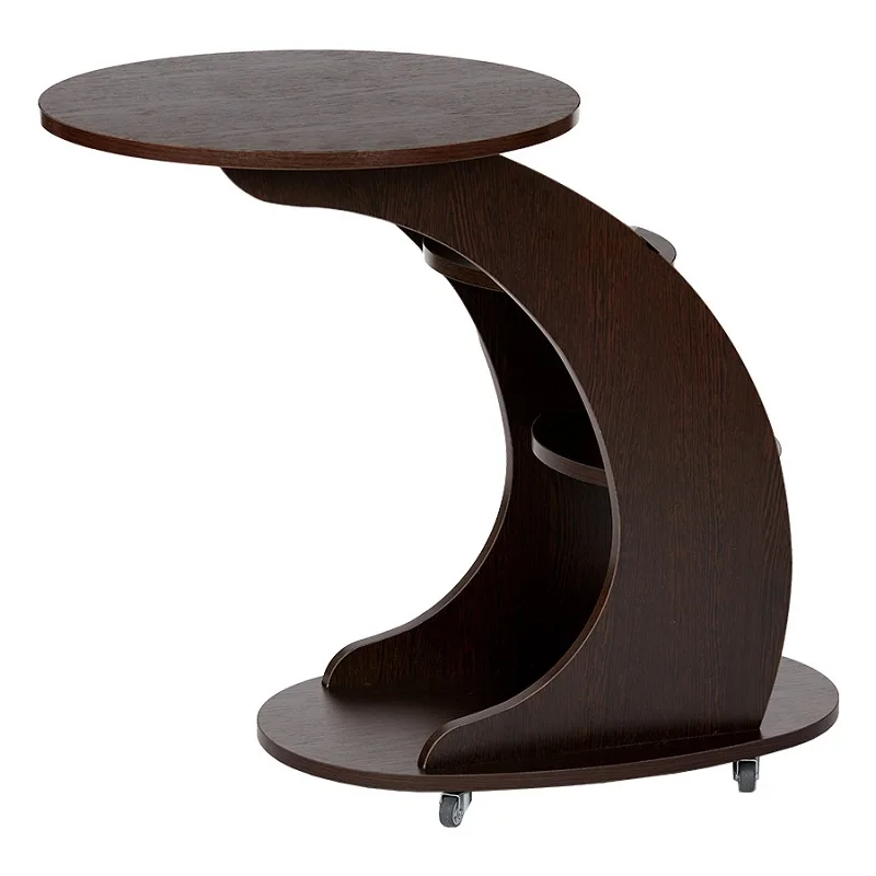 Стол Бьюти придиванный Delicatex цвет дуб каньон прикатной журнальный | Мебель