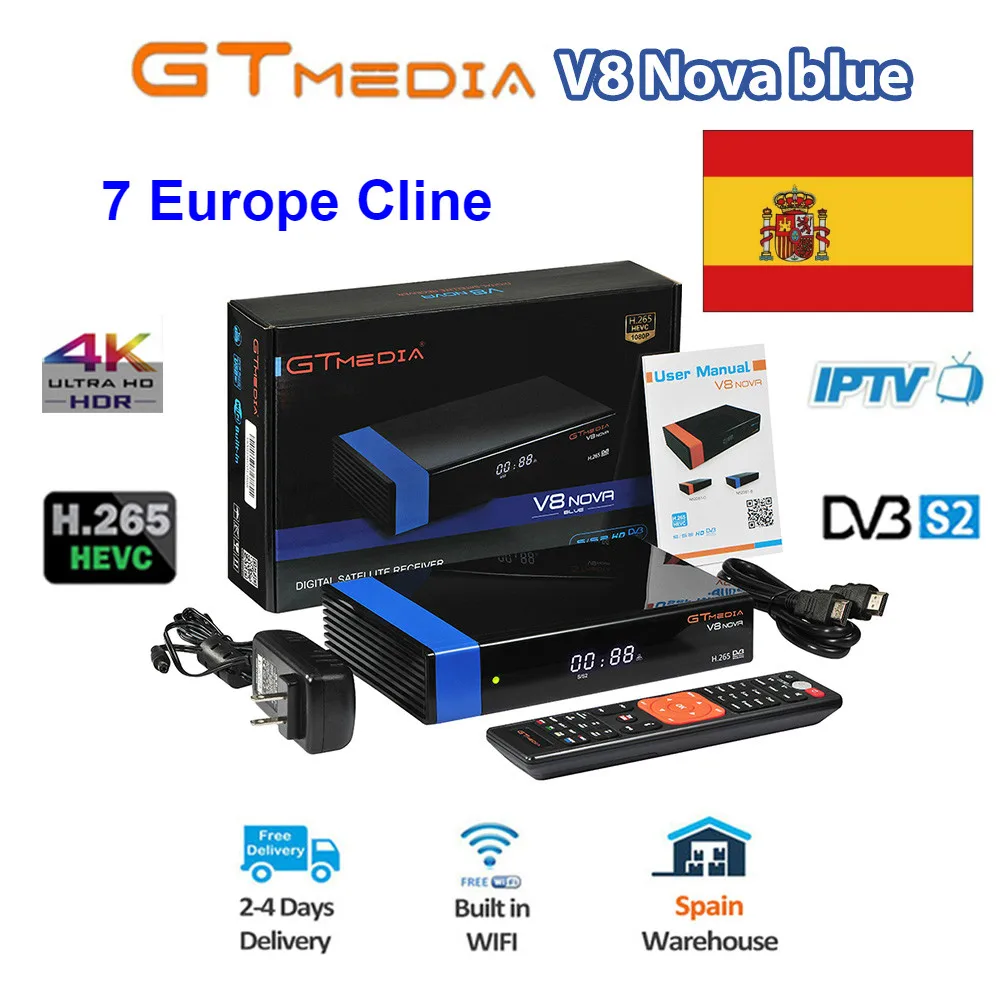 Full HD 1080P Gtmedia DVB S2 V8 Nova спутниковый ресивер ТВ приставка встроенный WiFi источник