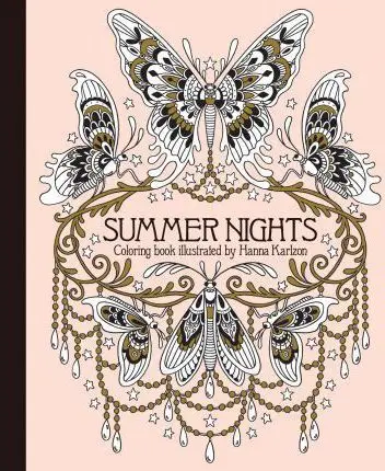 

Раскраска "летние ночи": изначально издана в Швеции как Sommarnatt