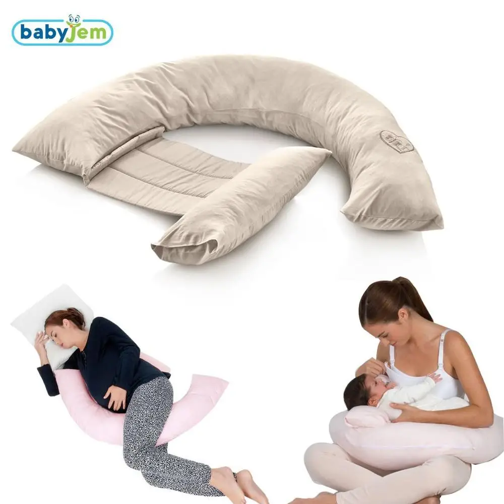 Многофункциональная подушка для грудного вскармливания, u-образная Подушка для беременных, поддерживающая талию живота, постельные принад... от AliExpress WW