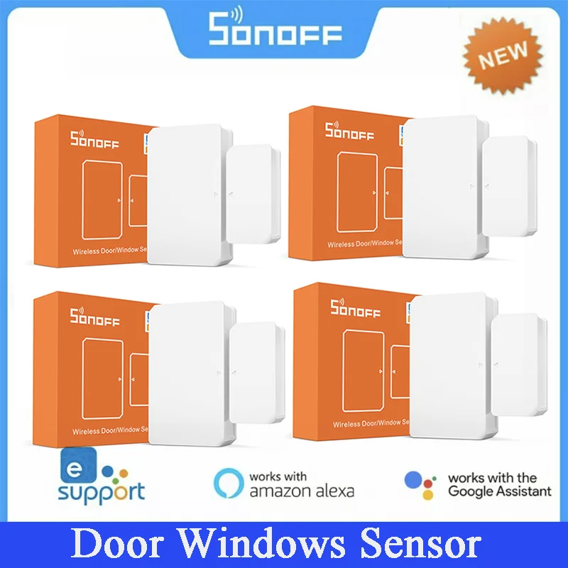 

SONOFF Smart ZigBee Door Window Sensor eWelink Smart Home Security Sensors Work With Alexa Google Home ZBBridge Required