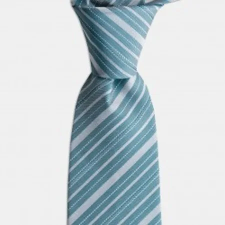 

Gray Striped Green Silk Tie 67825160