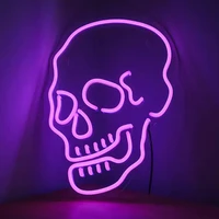 skull neon sign cranium led neon light custom neon sign fex led neon light sign apartment room decor neon lamp party decor