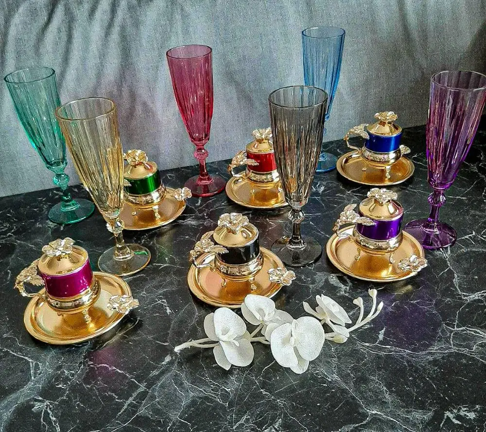 Набор кофейных чашек с японской розой|Кофейные наборы| |