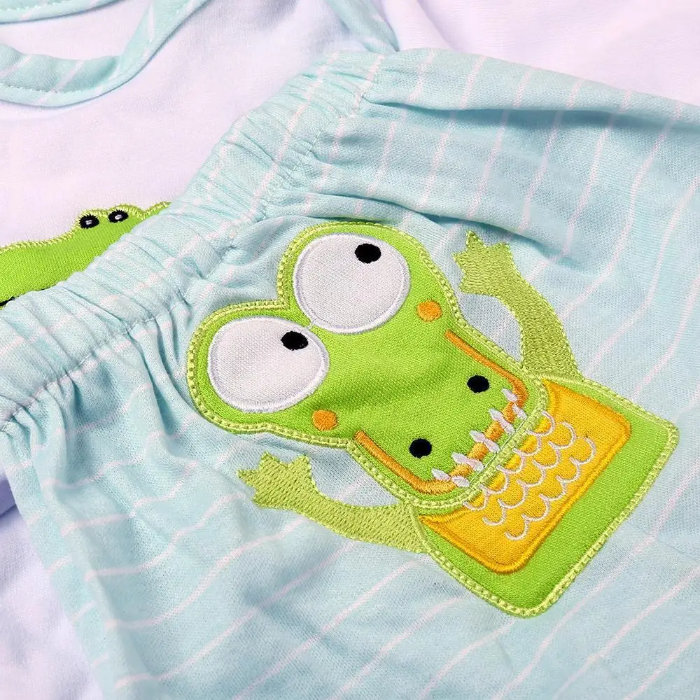 

RSG Reborn Baby Doll Clothes 20-22 Inches Baby Girl Cute Crocodile Doll Outfit 5 Pcs Clothing Set