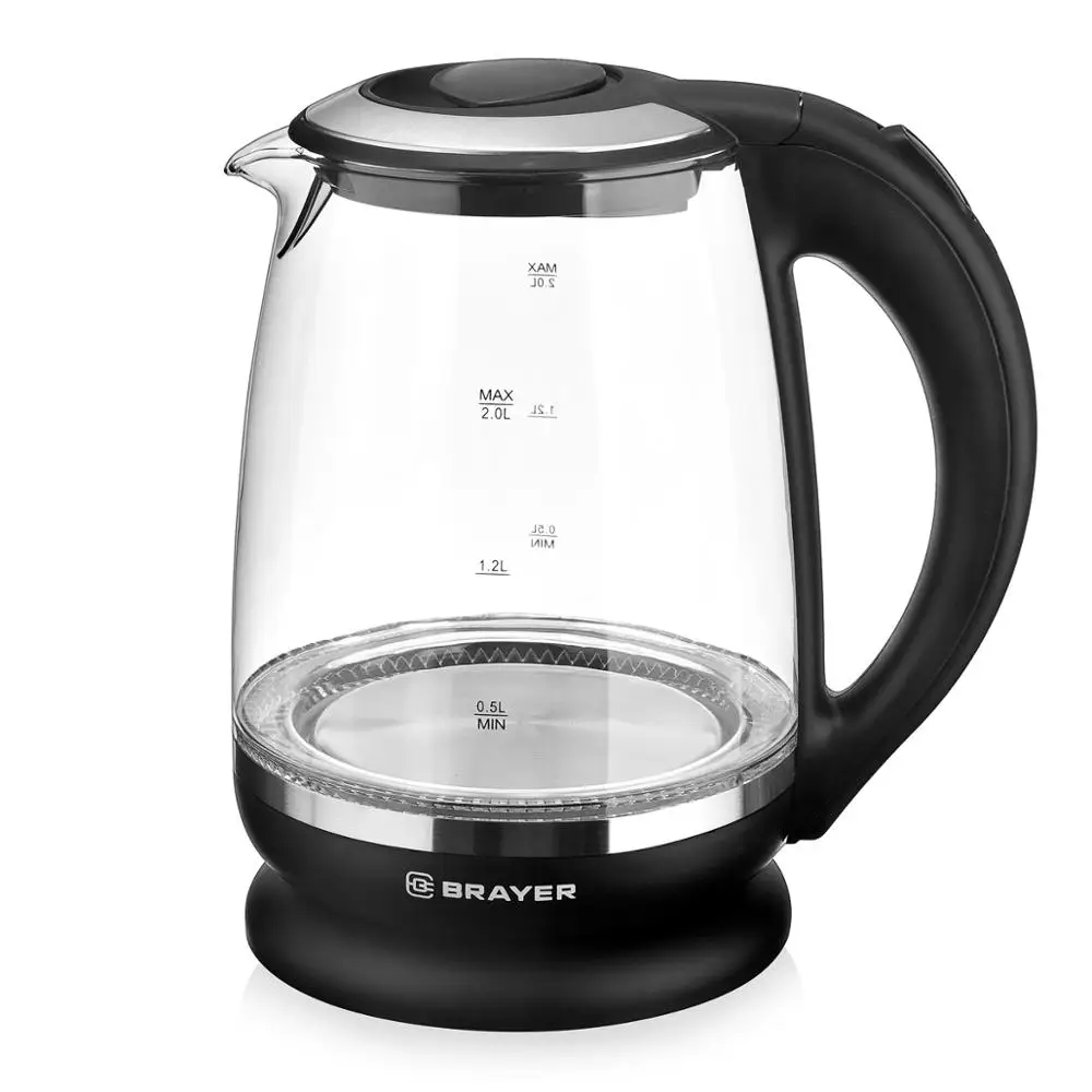 Чайник электрический BRAYER BR1044BK (мощность 2200 Вт объём 2 л внутренняя подсветка