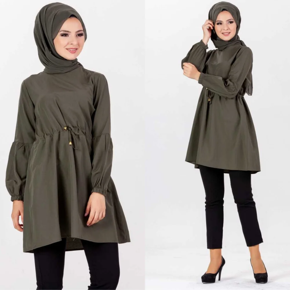 

Belden Laced Hijab Tunic Women Islamic Clothing Tunic New Season Dubai Fashion Arabia Mecca Kaaba Ramadan Trend 100% Made in Tur