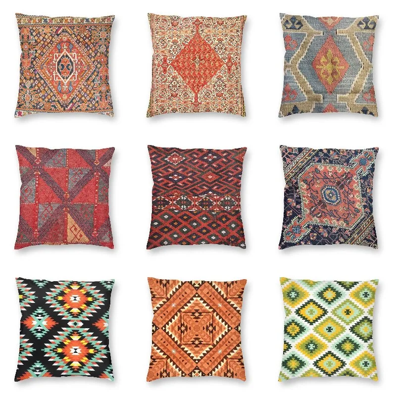 

Античная персидская Этническая наволочка в турецком стиле Бохо килим 45x45 см, богемная Этническая декоративная наволочка, роскошная подушка...