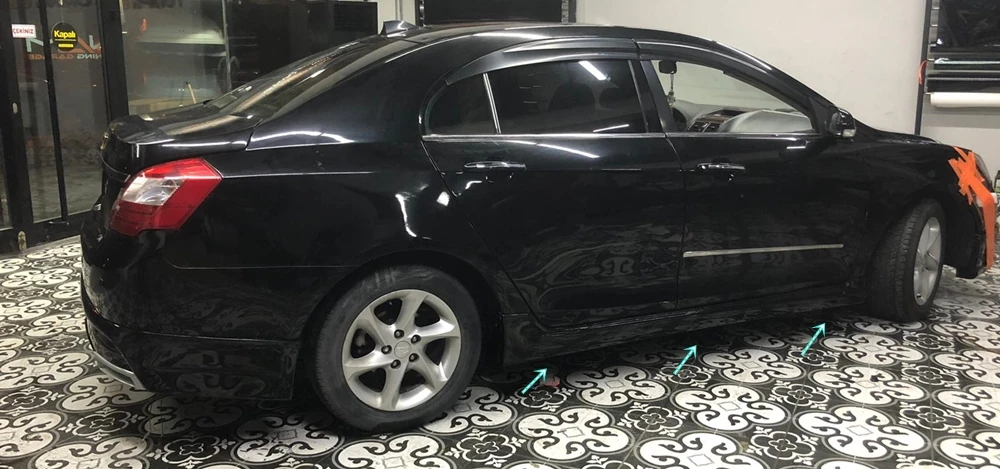 

Боковые юбки для Geely Emgrand 2010-2013, отделка подоконника, автомобильный аксессуар, универсальный спойлер, брызговики, разветвитель для губ, бампе...