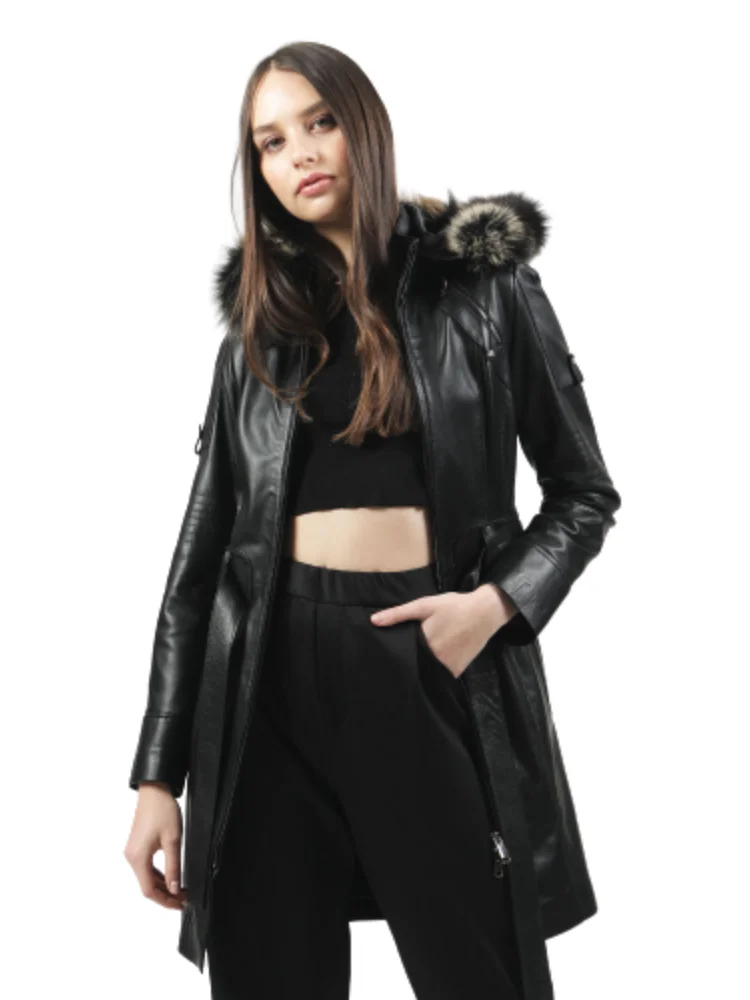 Woman Jacket Genuine Leather 2020 Fashion Sheep Motorcycle Coat Female Trenchcoat %100 Natural Lampskin Trendy New