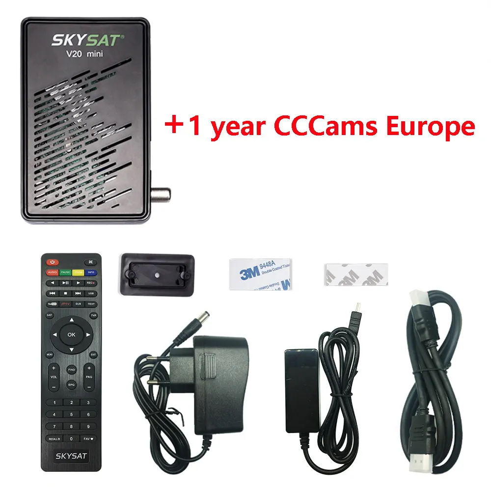 V20 mini Clines SKYSAT V20 мини H265 спутниковый ресивер DVB-S2 HD ACM CS Cline CCCam Newcamd RJ45 WiFi Powervu Biss m3u Xtream IPTV декодер - Цвет: V20 mini Clines