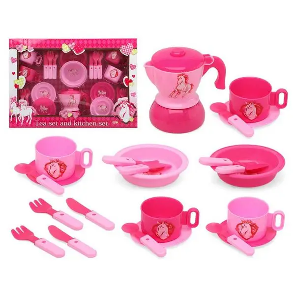 Кухонный гарнитур розовый (22 шт)|Другие имитационные игрушки| |