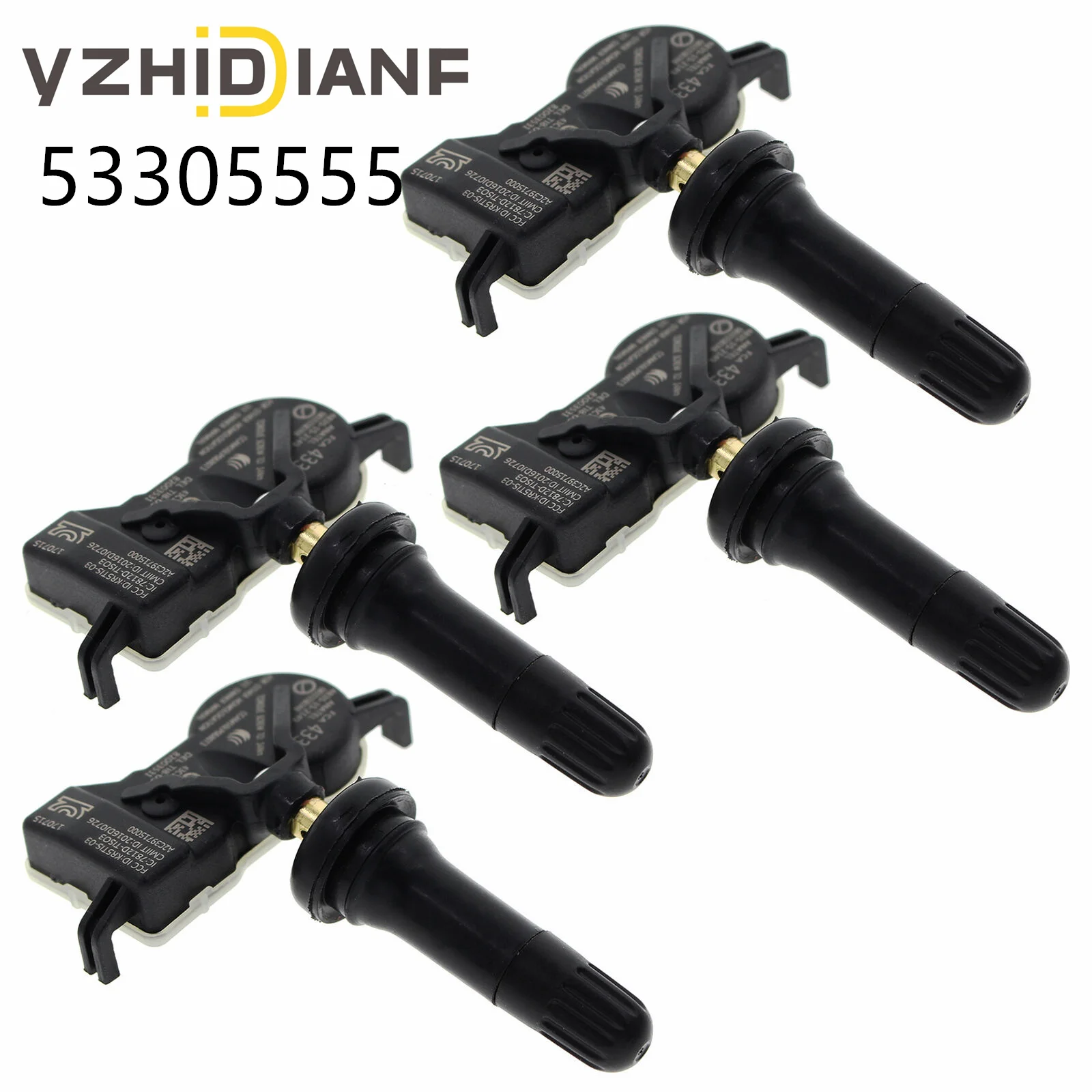 Датчик давления в шинах TPMS 53305555, 4 шт., для Chrysler- 200 Pacifica- Dodge Дротика Jeep Grand Wagoneer- Renegade- 68193586AA