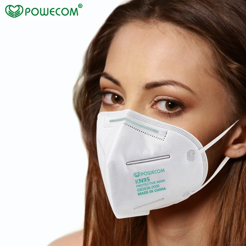 

KN95 Masks Powecom Face Mask 5 Layer Filter Dust Mouth Mask Mascarillas KN95 Mouth Caps Face Mask Protective FFP2 Masks Cloth