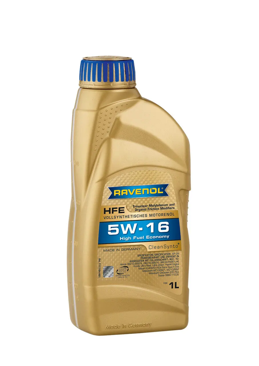 Моторное масло RAVENOL High Fuel Economy HFE SAE 5W-16 ( 1л) new |