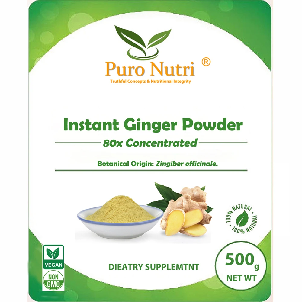 

Organic food grade 80 times concentrated ginger powder water-soluble hot tea raw material fresh instant ginger extract