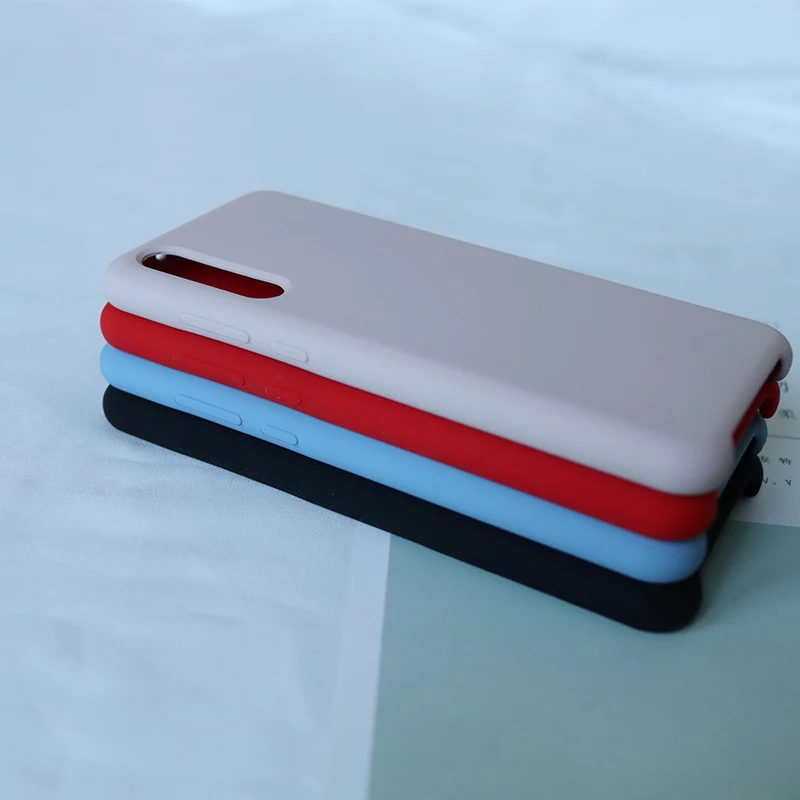 Жидкий силиконовый чехол для мобильного телефона Huawei P20 Pro мягкая задняя защитная