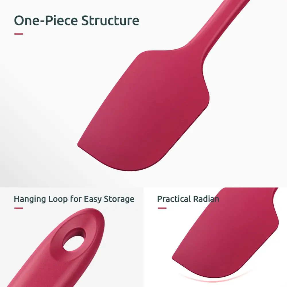 

4pcs Silicone Spatula Pastry Cooking Spatula Baking Scraper Spoon Silicone Spatula for Cake Butter Kitchen Accessories