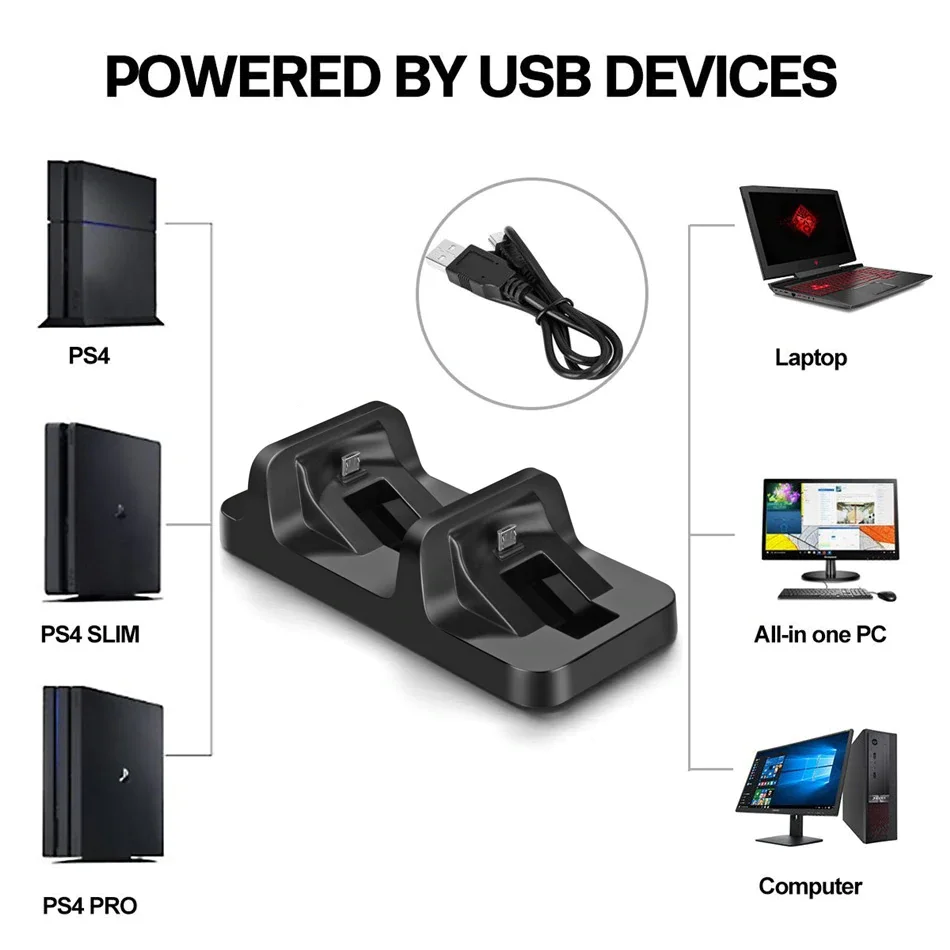 2 в 1 двойной USB геймпад зарядная док станция быстрая зарядка подставка Bracke для