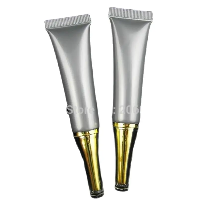 15ml grey soft tube with gold acrylic lid can used for eye cream or handcream or butter and also for medical packing