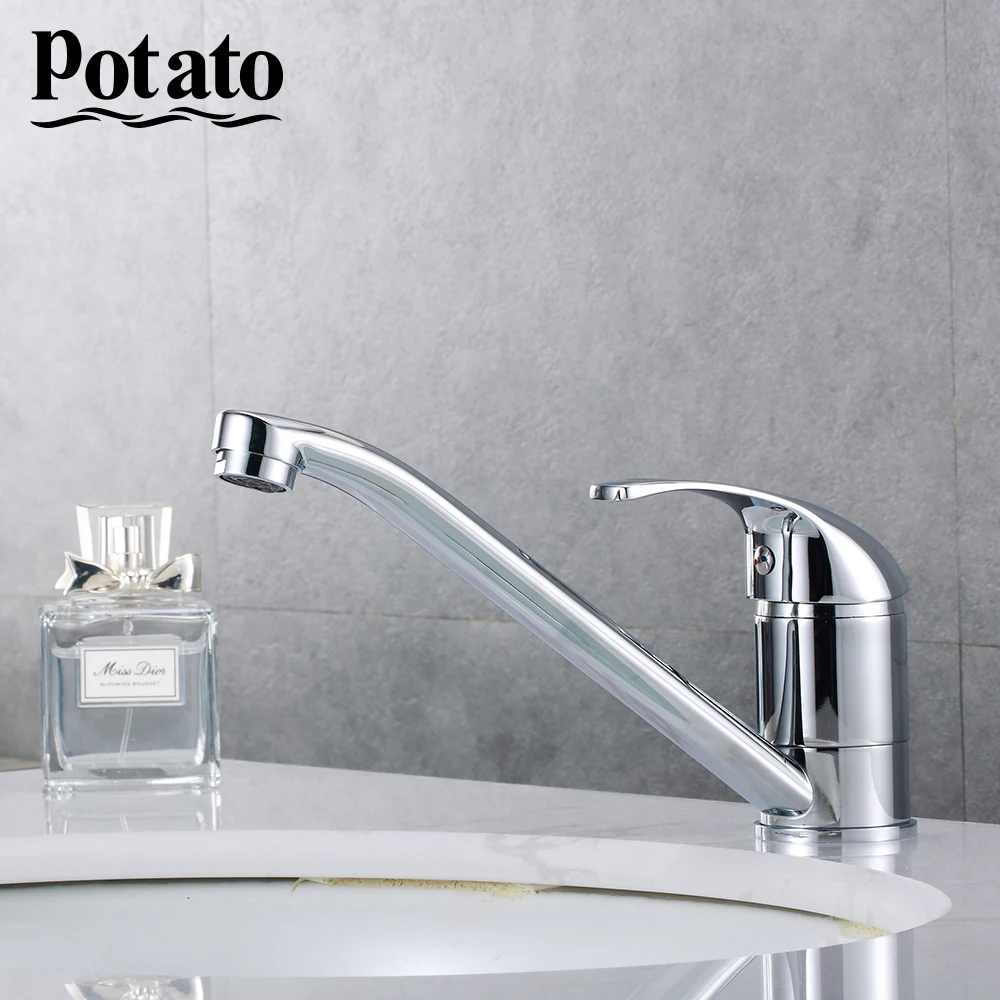 Potato Kitchen Faucet Classic Pull Out Modern Polished Chrome plated Single Handle Swivel Spout Vessel Sink Mixer Tap p4204p4504 |