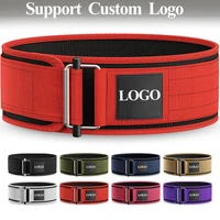 quick locking weightlifting belt adjustable nylon gym workout belts for men and women deadlifting squatting lifting back support