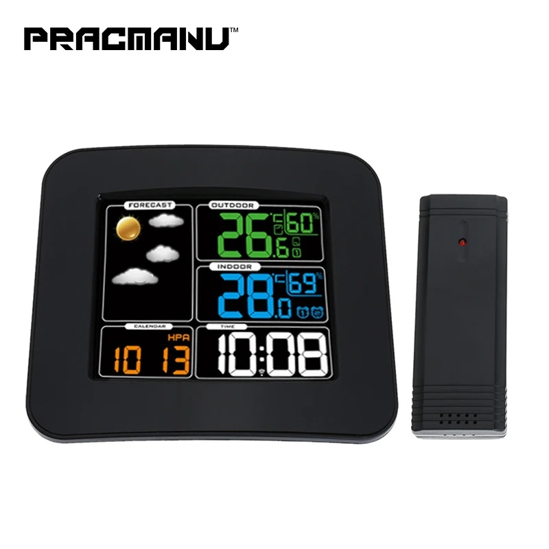 TS 75 цветной экран беспроводной Крытый и открытый температуры гигрометр барометр