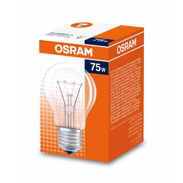 Лампа накаливания Osram 75W E27 1 шт. | Лампы и освещение