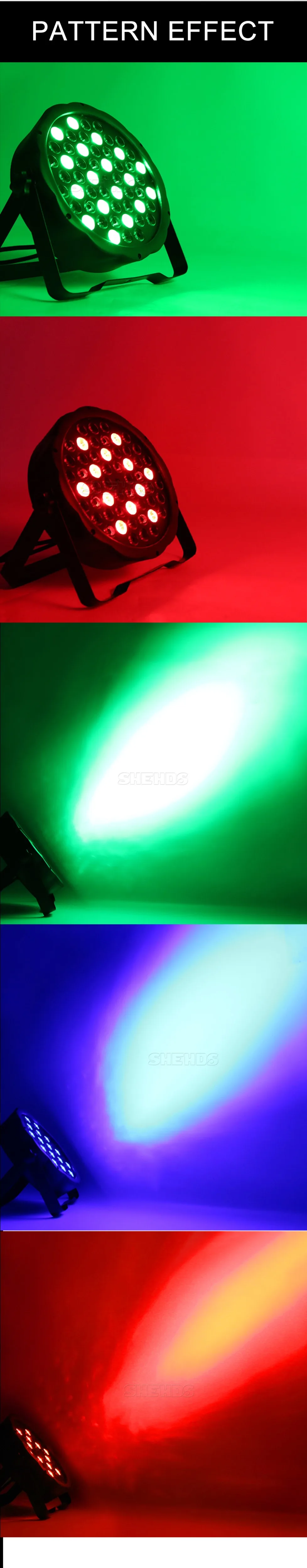 Светодиодный, плоский, Par 54x3 Вт, RGB, цветной светильник, стробоскоп, DMX контроллер для дискотеки, DJ, музыки, вечерние, Клубные, танцевальный пол, бар, затемняющий сценический светильник
